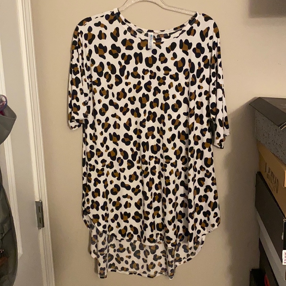 Cheeta print “Paisley Grace” dress.